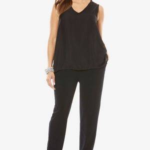 Black Jessica London Tank Jumpsuit NWOT 20W